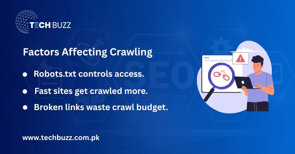 Elements That Influence Crawling on Websites