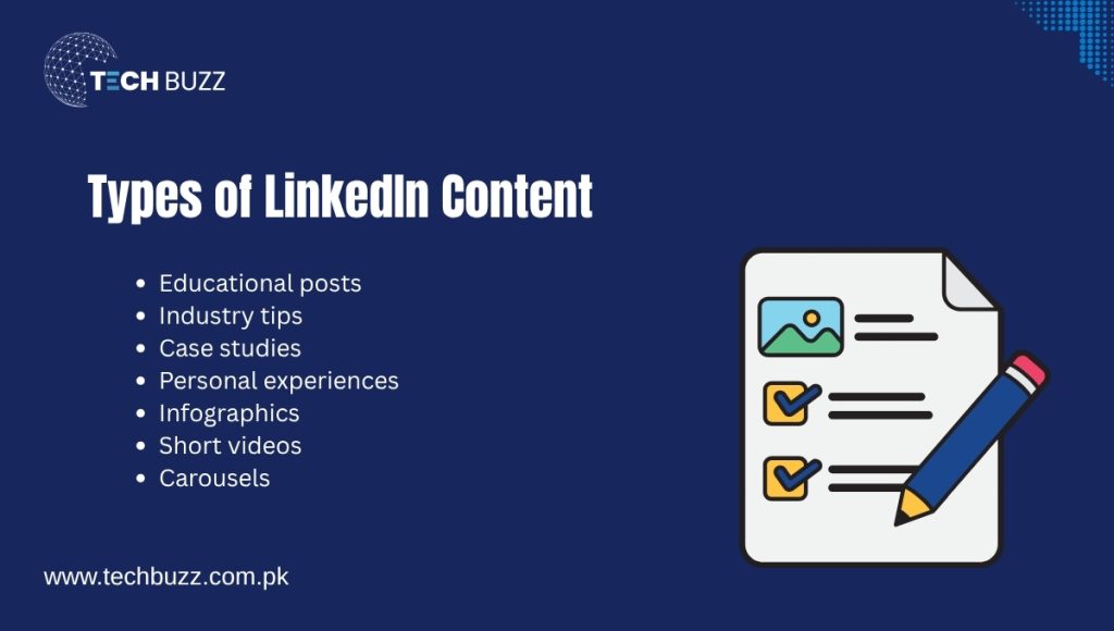 Types of LinkedIn Content
