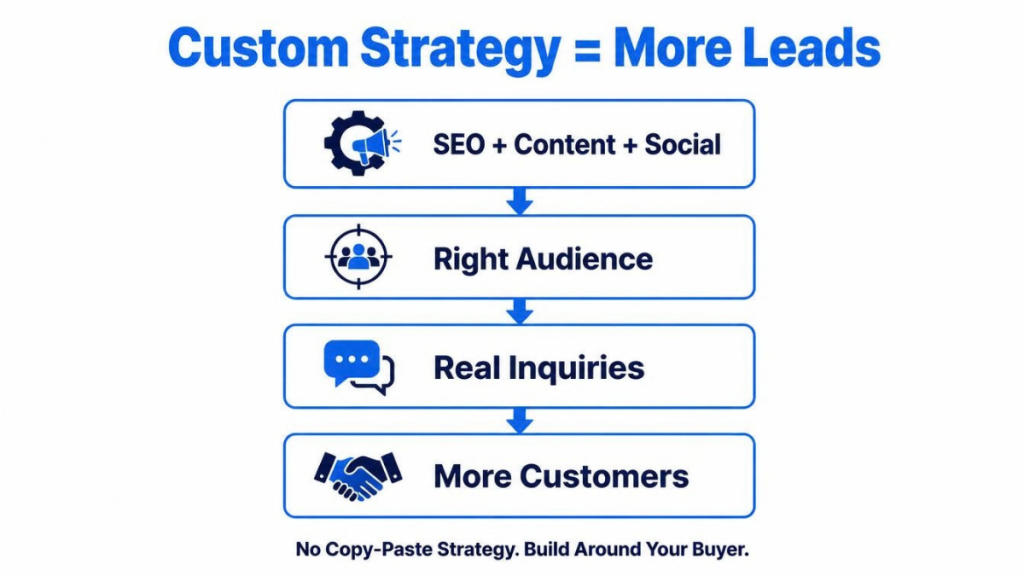 CUSTOM STRATEGY = MORE LEADS CUSTOM STRATEGY = MORE LEADS